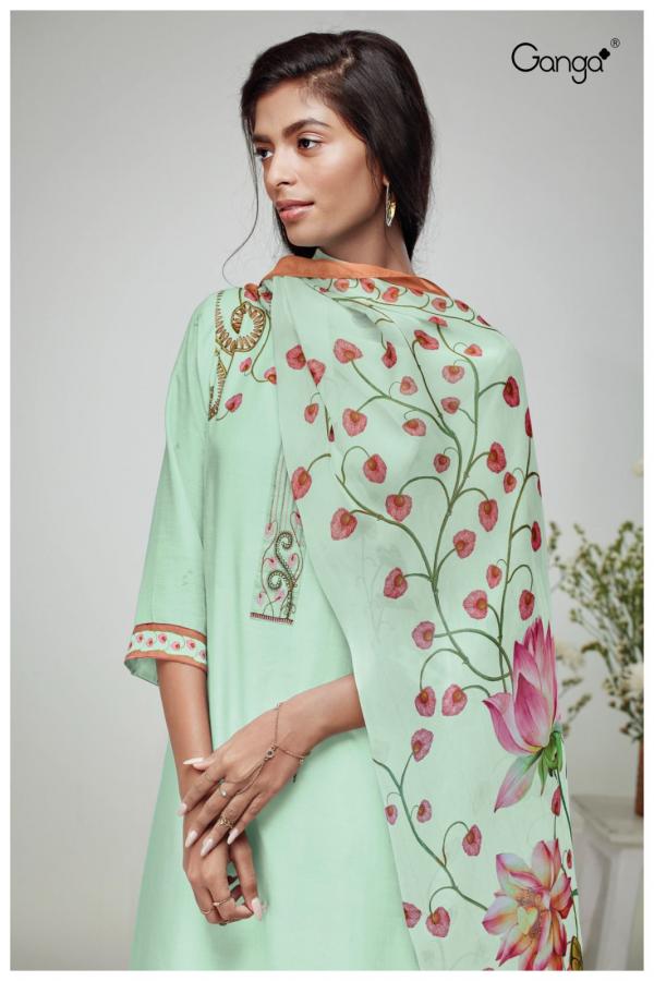 Ganga Lajita S1685 Silk Printed Designer Salwar Suit Collection